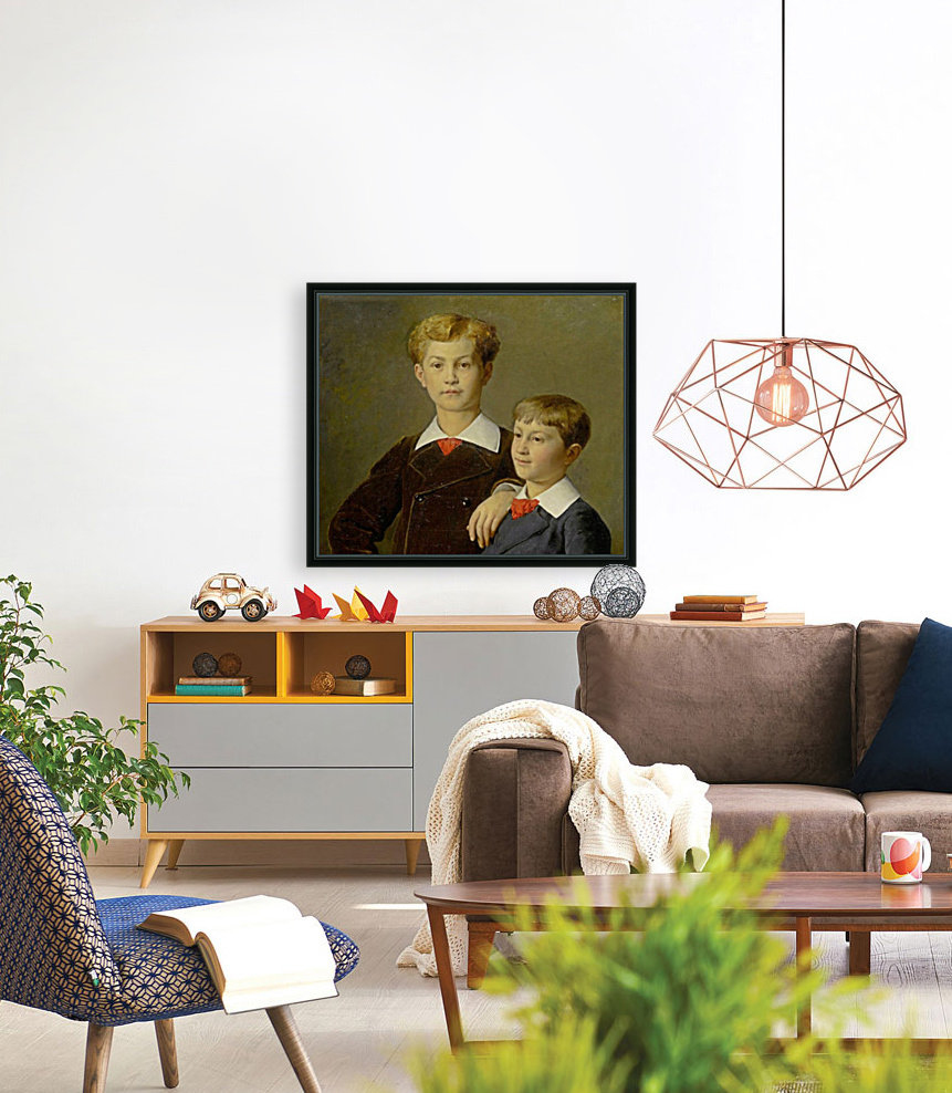 Two brothers portrait Reproduction