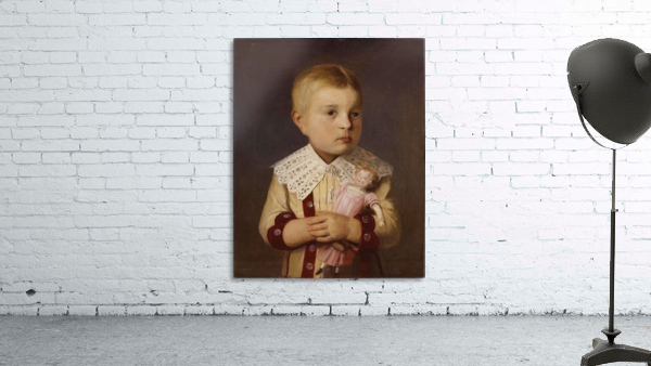 Kind mit Puppe Wall Preview