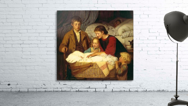 Visiting the newborn Wall Preview