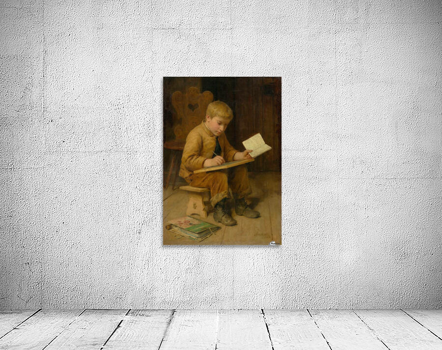 A young boy learning Wall Preview