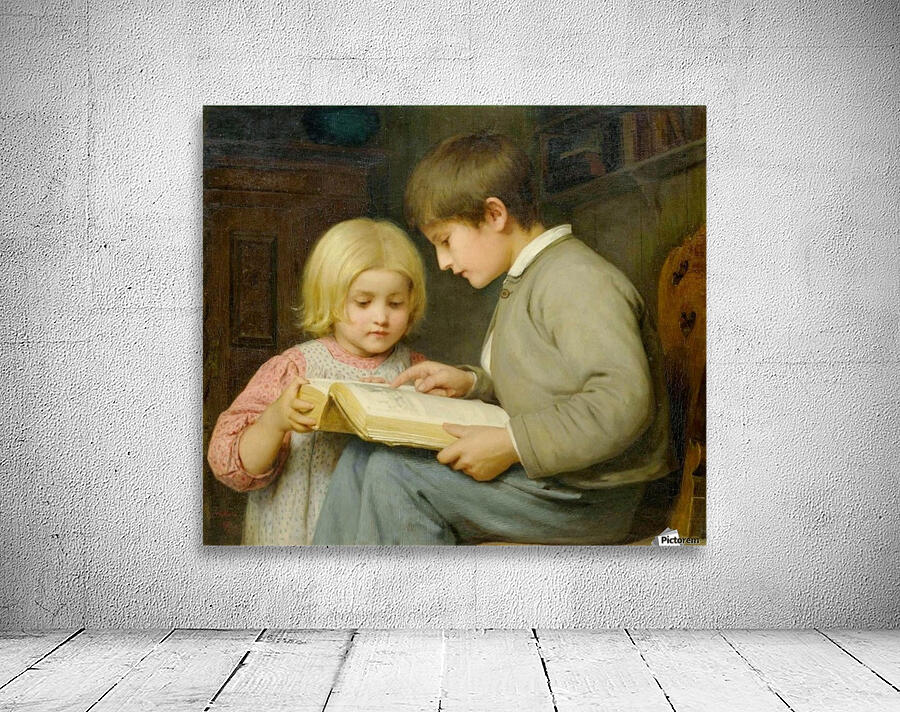 Two brothes reading Wall Preview