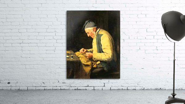 A man sewing Wall Preview