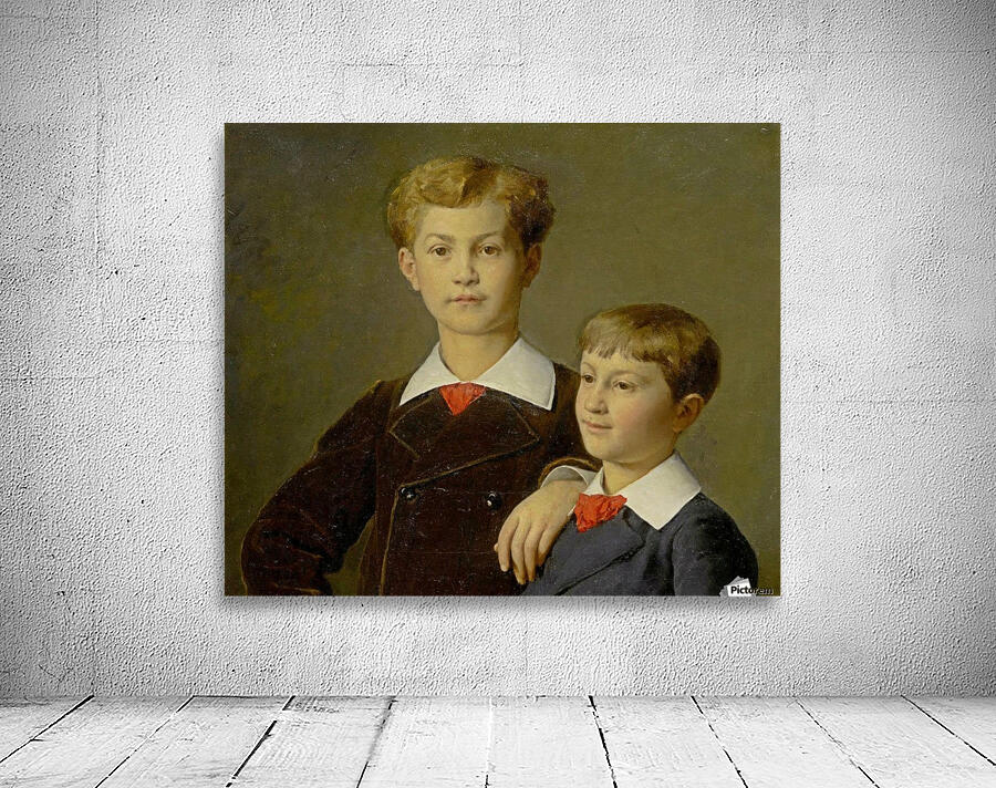 Two brothers portrait Wall Preview