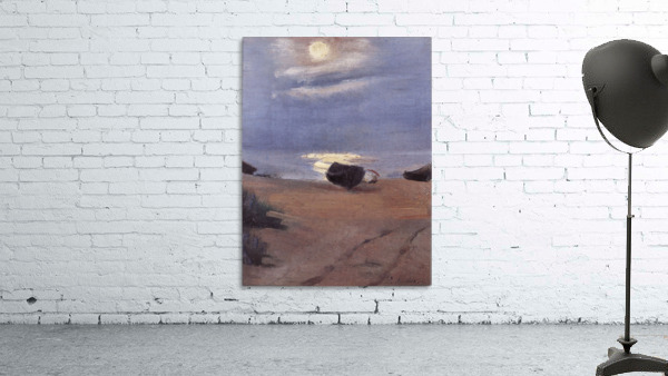 Boats in the moonlight on South Beach Wall Preview