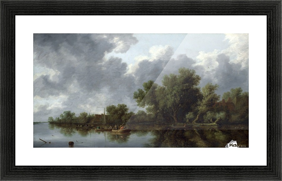River Scene Picture Frame print