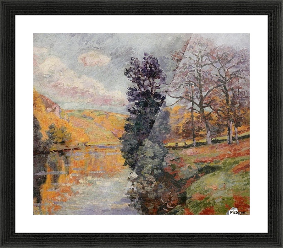 The Echo Rock, Crozant Picture Frame print