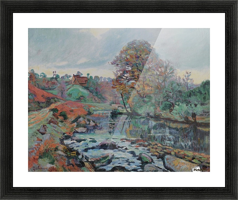 Landscape - View Facing from Charraud Bridge Impression et Cadre photo