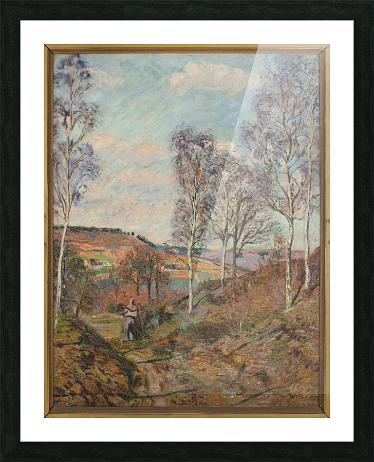 Le chemin vers la vallee Picture Frame print