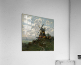 Windmill on cloudy day Acrylic Print