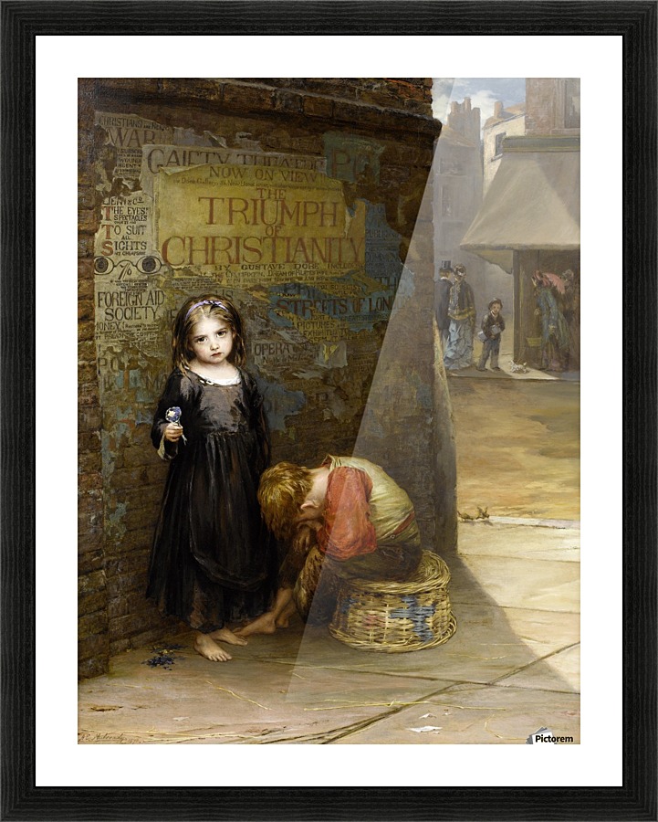 Uncared for 1871 Picture Frame print
