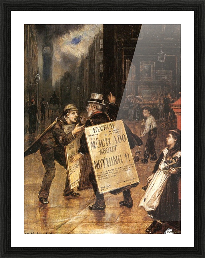 Much Ado about Nothing Picture Frame print