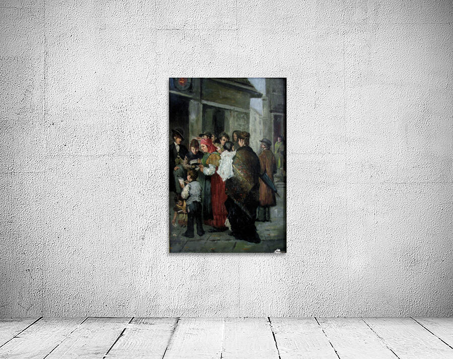 A crowded street Wall Preview