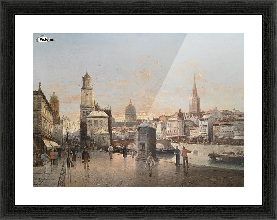 Stadtansicht Picture Frame print