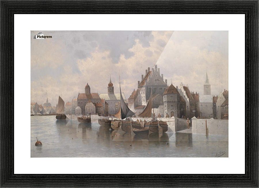 Hafenstadt Picture Frame print