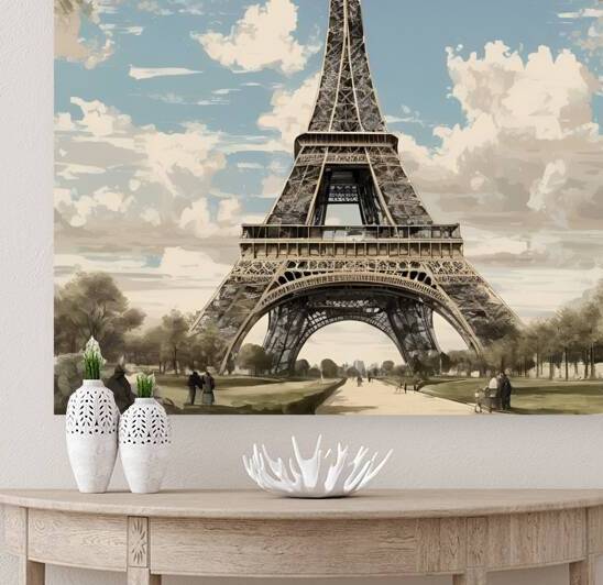 Eiffel Tower historical highly by elqamash