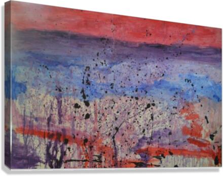  Abstract Sunset Wonder Canvas Print