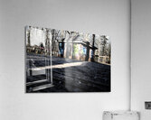 Graffitied Pumphouse Acrylic Print