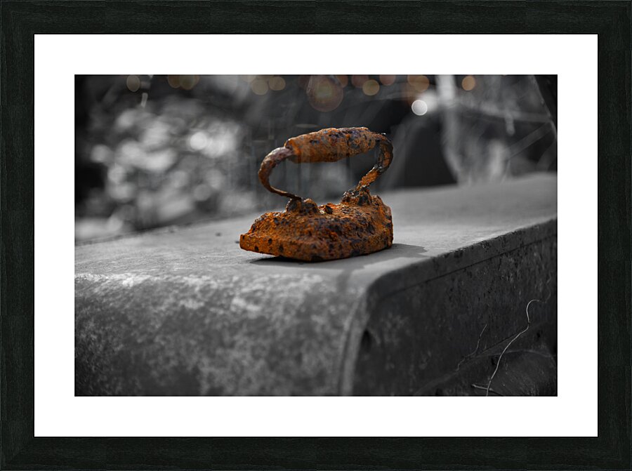 Rusted Iron Picture Frame print
