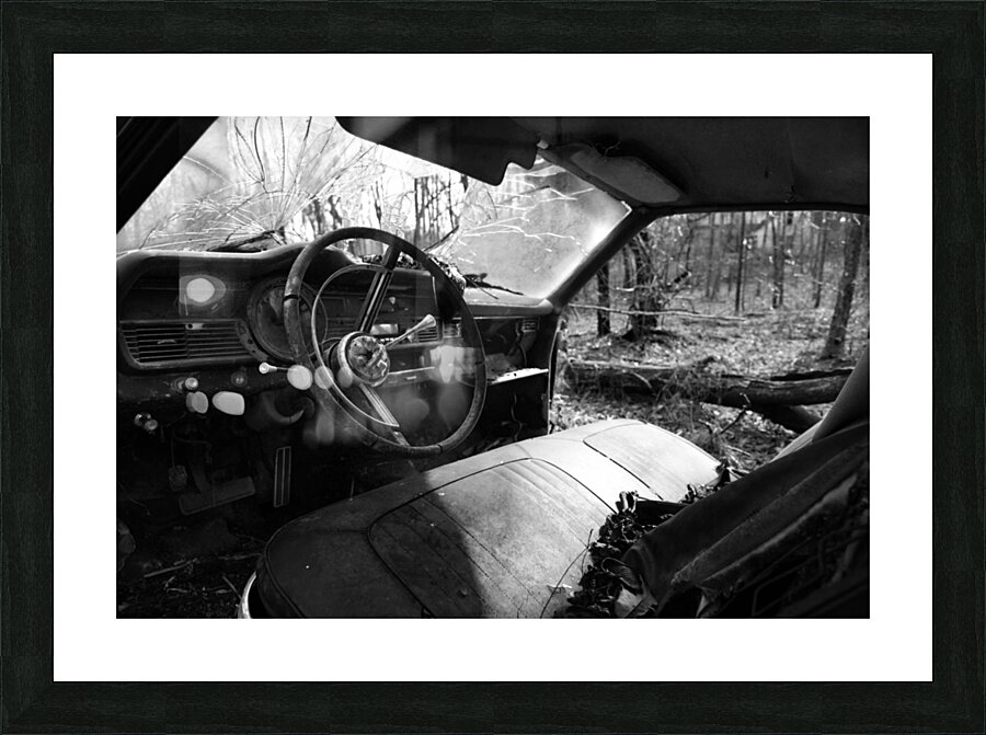Deserted Dashboard Picture Frame print