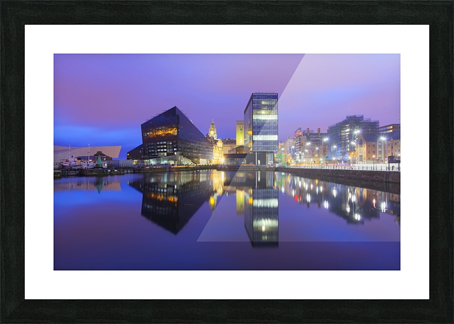 LIV 009 Dock Reflections Picture Frame print