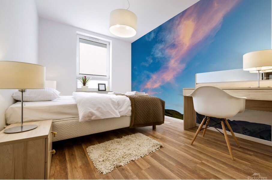 Mountain Sunset Mural print