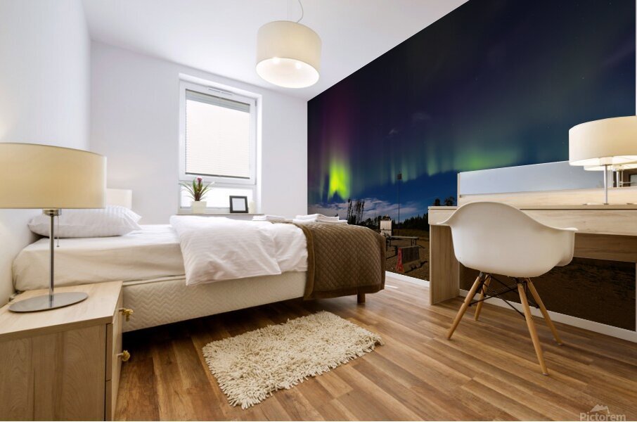 Midnight Aurora Mural print