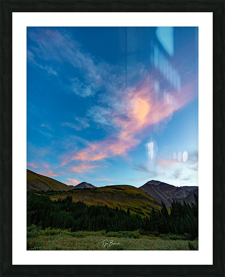 Mountain Sunset Picture Frame print
