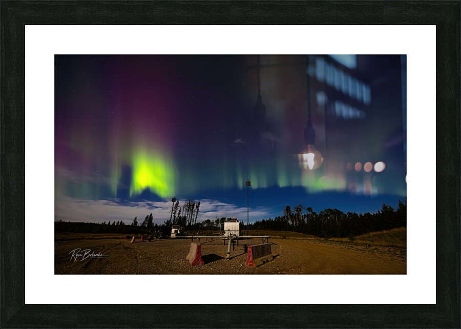 Midnight Aurora Picture Frame print