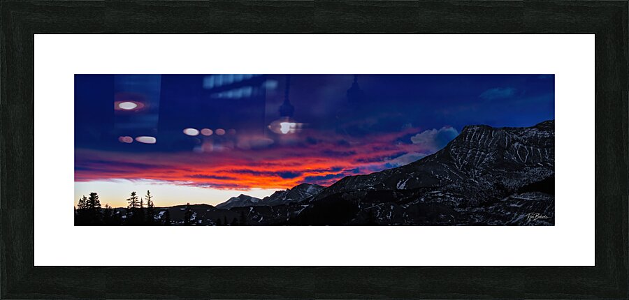 Blue Sunrise Picture Frame print