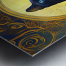 Luna cat Metal print