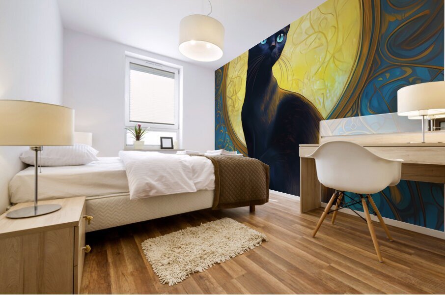 Luna cat Mural print