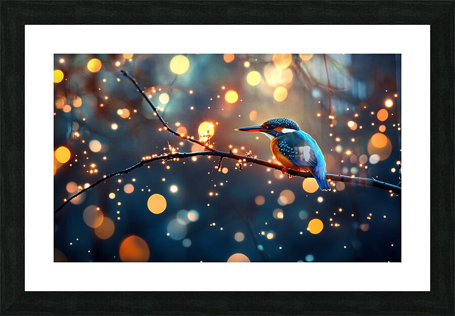 Kingfisher Picture Frame print