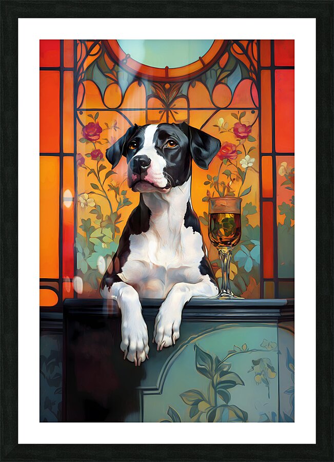 Chardonnay Dog Picture Frame print