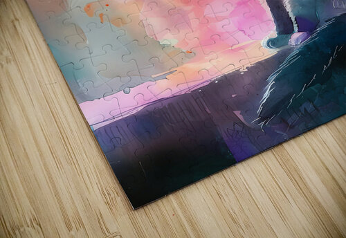 Watercolor kitty Esther Plazier puzzle