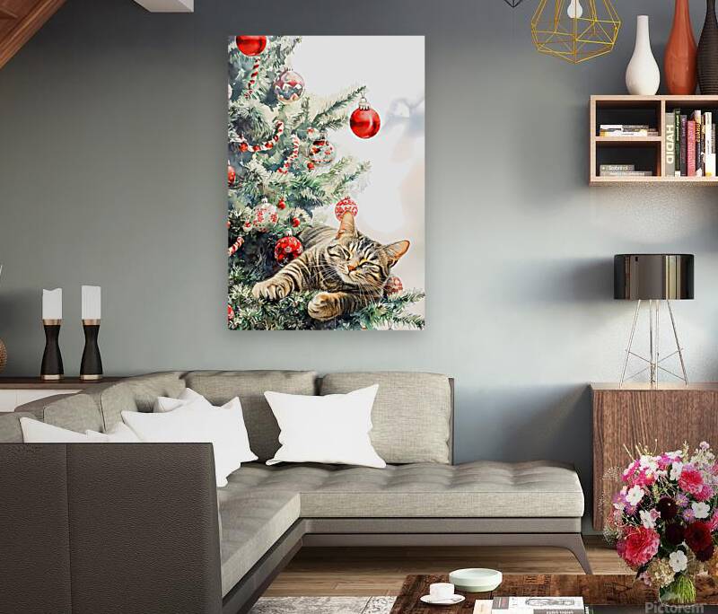 Christmas kitty Reproduction