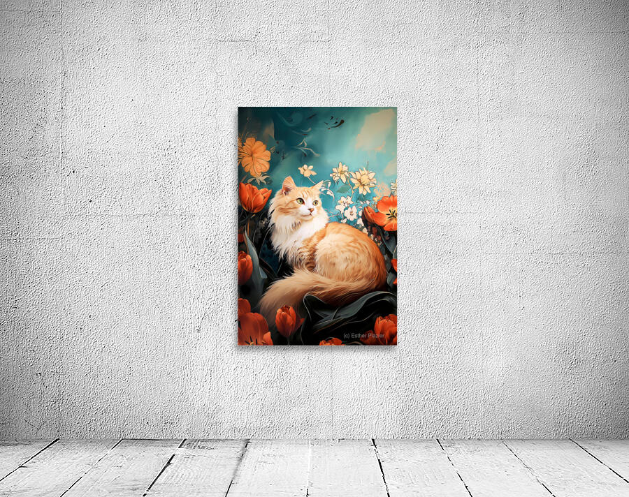 Tulip cat Wall Preview