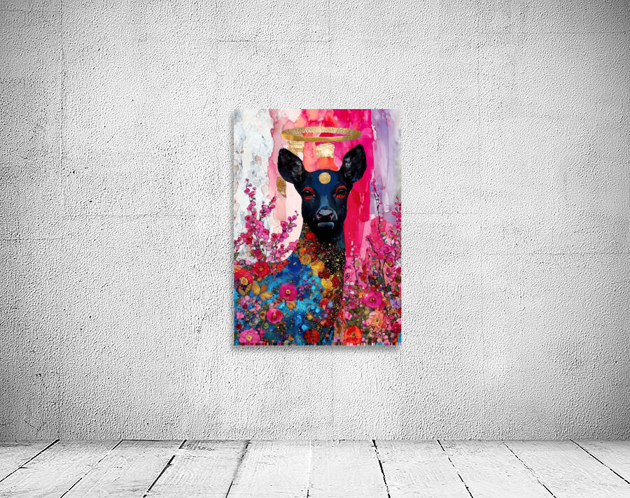 flowers deer Wall Preview
