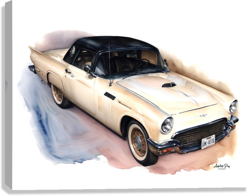 1957 Ford Thunderbird 2 Canvas Print