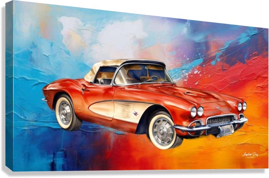 1952 Corvette C2 4 Canvas Print