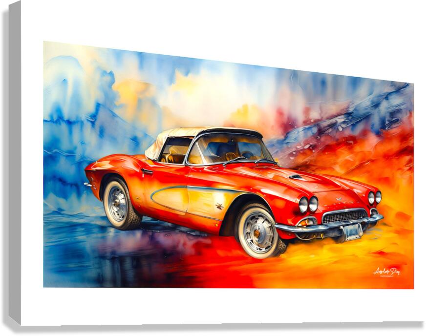 1952 Corvette C2 5 Canvas Print