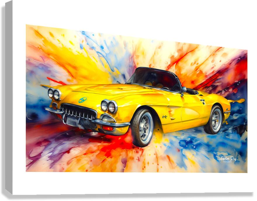 1952 Corvette C2 7 Canvas Print
