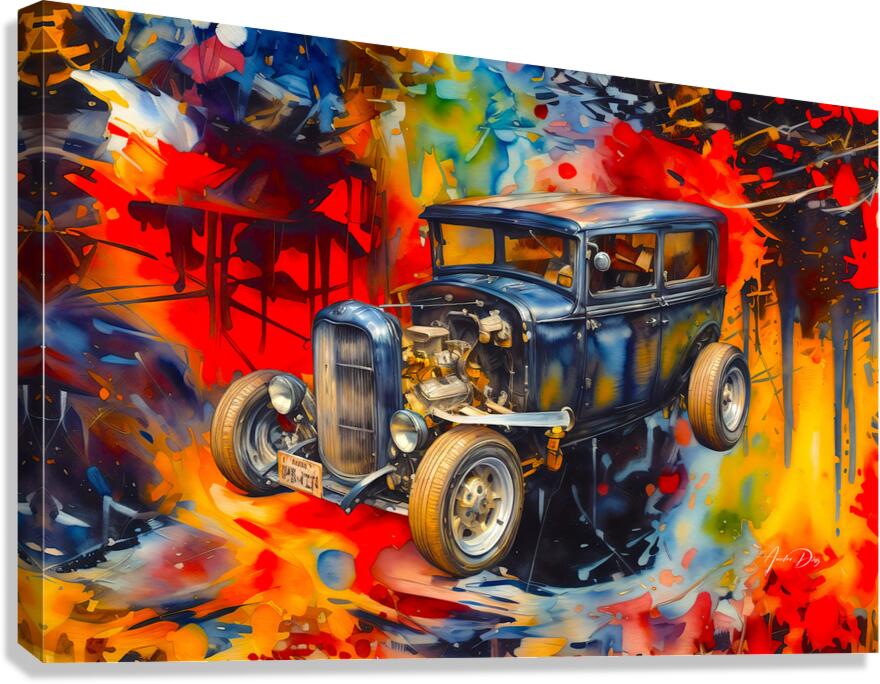 Hot Rod C699 Canvas Print