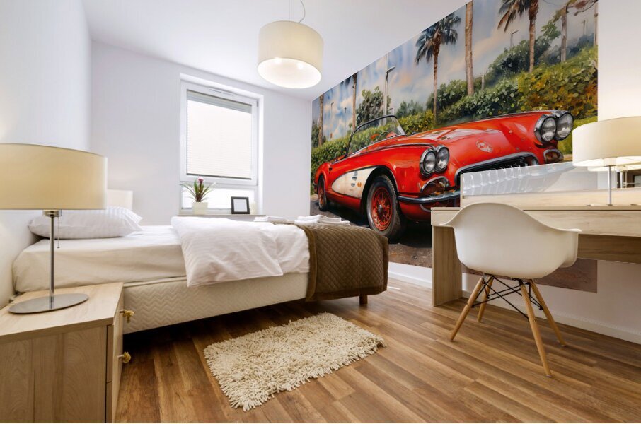 1952 Corvette C2 2 Mural print