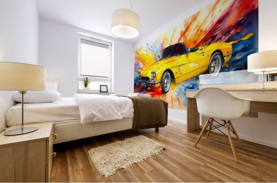 1952 Corvette C2 7 Mural print