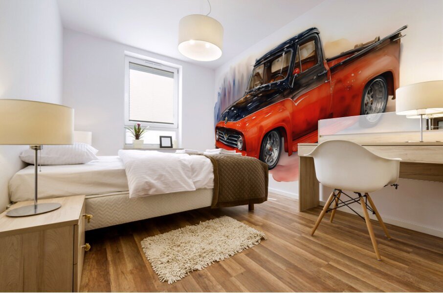 Chevy Apache Pick up WC Mural print