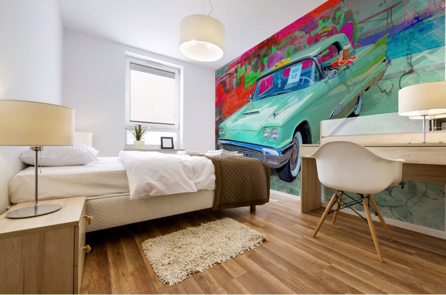 Classic Car Mural print