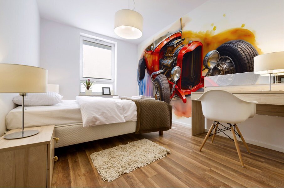 Hot Rod 4 Mural print