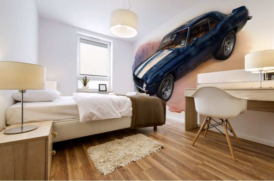 1968 Camaro 694 Mural print