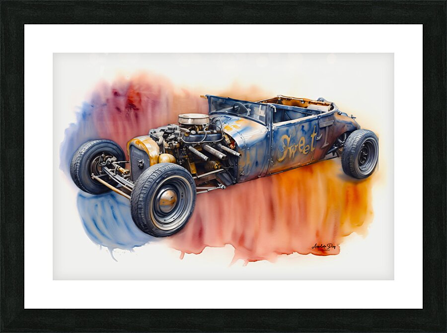 Rat Rod 2 Picture Frame print