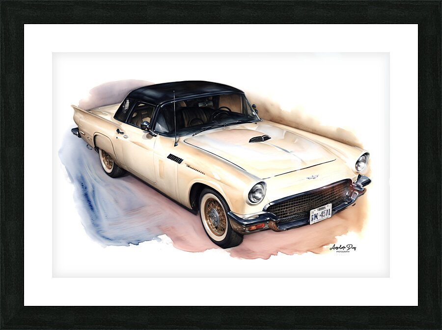 1957 Ford Thunderbird 2 Picture Frame print